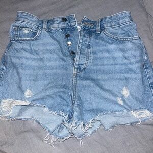 Zara High Waisted Denim Shorts